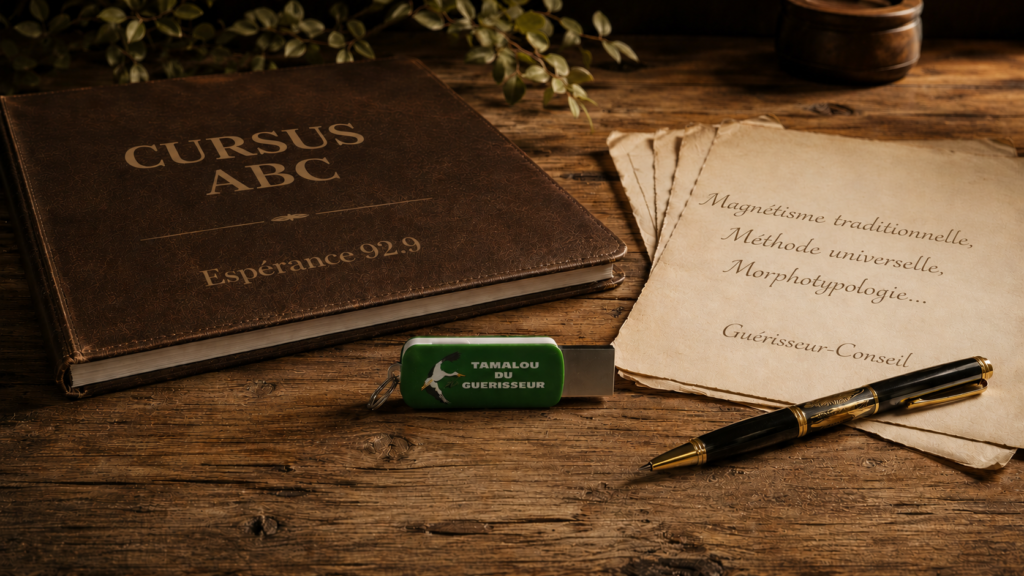Supports pédagogiques CURSUS ABC utilisés pour transmettre l'enseignement d'Espérance 92.9.