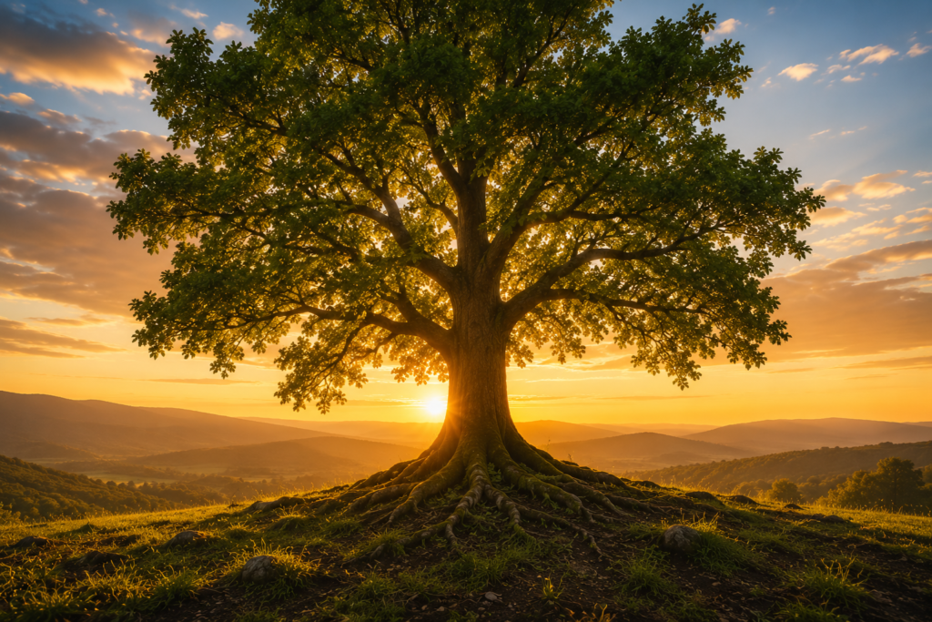 Le jeune arbre devient adulte